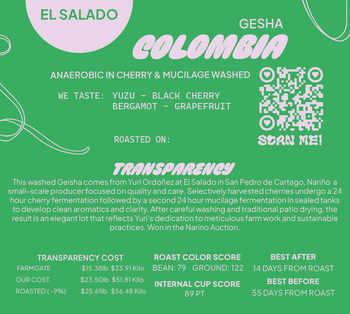 COLOMBIA GESHA WASHED EL SALADO