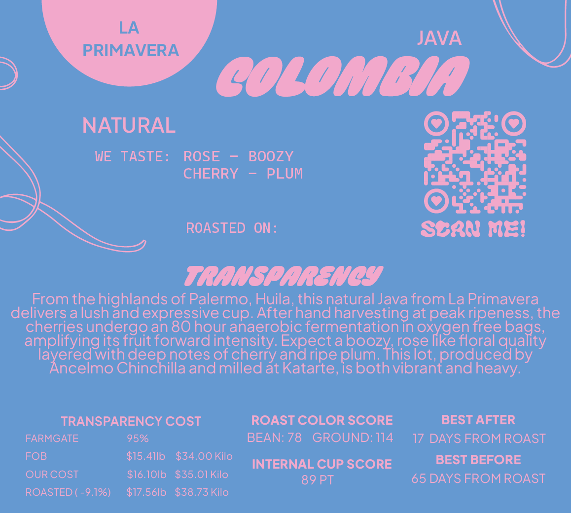 COLOMBIA JAVA NATURAL